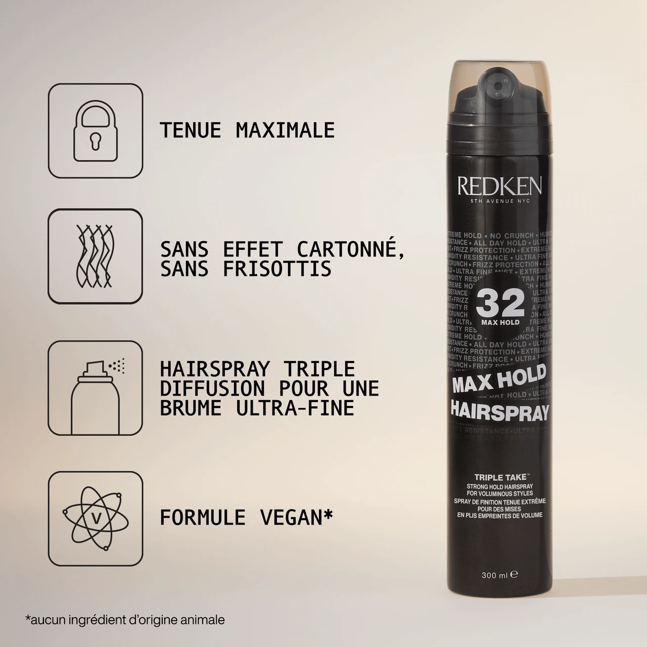 Max Hold Hairspray 32 Redken 300ml 4 Max Hold Hairspray 32 Redken 300ml – Image 2