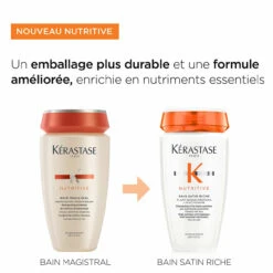 Bain Satin Riche Nutritive Kérastase 250ml -Produits Capillaires 3474637154943 6 03357.1684847833