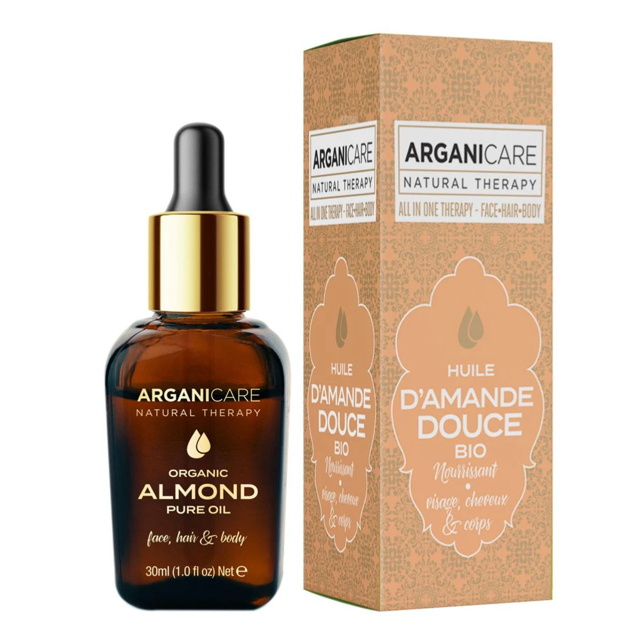 Huile Amande Douce Bio Arganicare 30ml 3 Huile Amande Douce Bio Arganicare 30ml