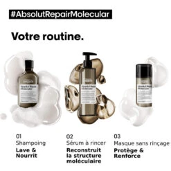 Shampooing Absolut Repair Molecular L'Oréal Professionnel 500 Ml 11 Shampooing Absolut Repair Molecular L'Oréal Professionnel 500 Ml -Produits Capillaires molecular 1 25564.1694081532.1280.1280 68640.1694081968